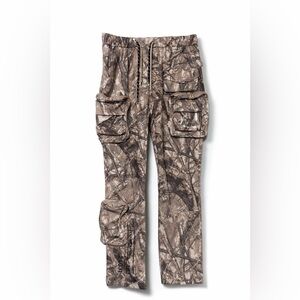 Smoke Rise Camo Cargo Pants XL Multi Pocket Streetwear Tactical Camouflage
